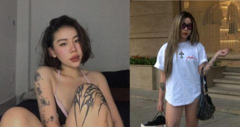 Em gái xăm trổ hổ báo cỡ nào cũng phải xin tha